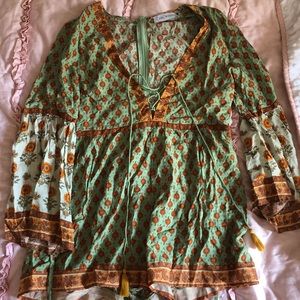 Floral Print Boho Romper